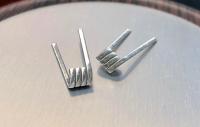 Triple Fused Clapton Нержа+Нихром (3x0.4+0.1 3мм 4витка) готовый койл 1шт