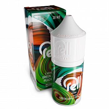 Жидкость для ЭСДН RELL ULTIMA  "Green Apple Peach Kiwi" 3мл 0мг.