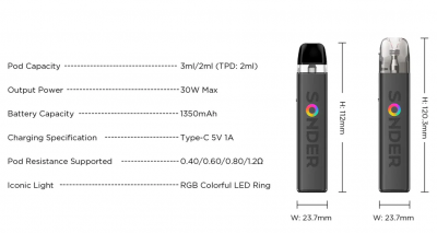 Geek Vape Sonder Q2 1350mAh KIT (Misty Blue)